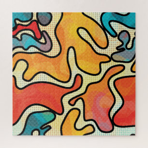 Urban Graffiti: Nahtlose Kunsttextur. Puzzle