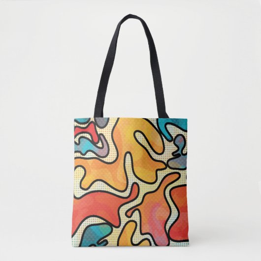 Urban Graffiti: Nahtlose Kunsttextur. Tasche (Vorderseite)