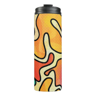 Urban Graffiti: Nahtlose Kunsttextur. Thermosbecher