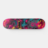 Urban Graffiti Oni Mask - Anpassbare Skate Deck Skateboard (Horizontal)