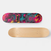 Urban Graffiti Oni Mask - Anpassbare Skate Deck Skateboard (Horizontal)