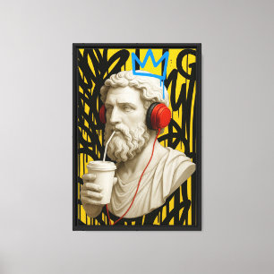 Urban Graffiti Statue Pop Art Canvas Printing Leinwanddruck