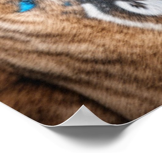 Urban Graffiti Street Art Brindle Pitbull Lover Poster (Ecke)