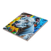 Urban Graffiti Street Art City Pitbull Lover Fliese (Seite)