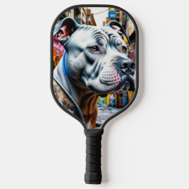 Urban Graffiti Street Art City Pitbull Lover Pickleball Schläger