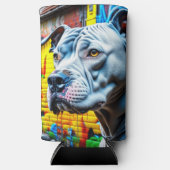 Urban Graffiti Street Art City Pitbull Lover Selters Dosenkühler (Vorderseite)