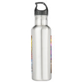 Urban Graffiti Street Art Pitbull Edelstahlflasche (Rückseite)