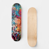 Urban Graffiti Street Art Skateboard (Vorderseite)