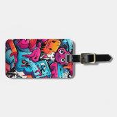 Urban Graffiti Street Art Splash Gepäckanhänger (Vorderseite horizontal)