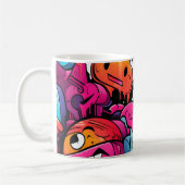 Urban Graffiti Street Art Splash Kaffeetasse (Links)