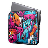 Urban Graffiti Street Art Splash Laptopschutzhülle (Vorderseite Links)