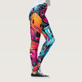 Urban Graffiti Street Art Splash Leggings (Rechts)
