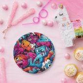 Urban Graffiti Street Art Splash Pappteller (Party)