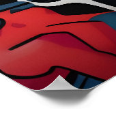 Urban Graffiti Street Art Splash Poster (Ecke)