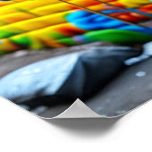 Urban Graffiti Street Art White Pitbull Lover Poster (Ecke)