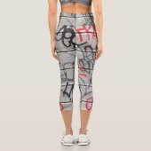 Urban Graffiti Style Capri Leggings (Rückseite)