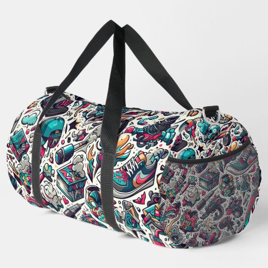 Urban Graffiti Style Duffle Bag (Rechte Ecke)