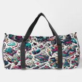 Urban Graffiti Style Duffle Bag (Rückseite)