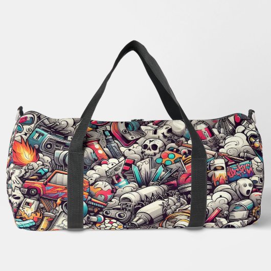 Urban Graffiti Style Duffle Bag (Vorderseite)