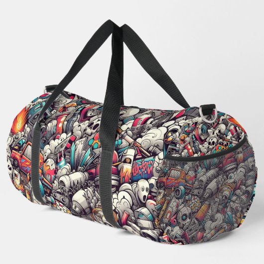 Urban Graffiti Style Duffle Bag (Rechte Ecke)