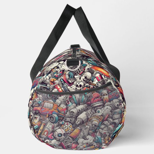Urban Graffiti Style Duffle Bag (Rechts)