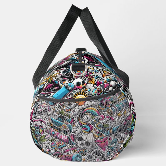Urban Graffiti Style Duffle Bag (Rechts)