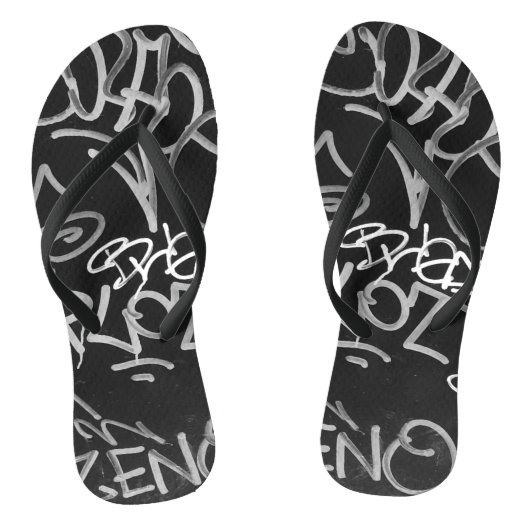 Urban Graffiti Style Flip Flops Badesandalen (Fußbett)