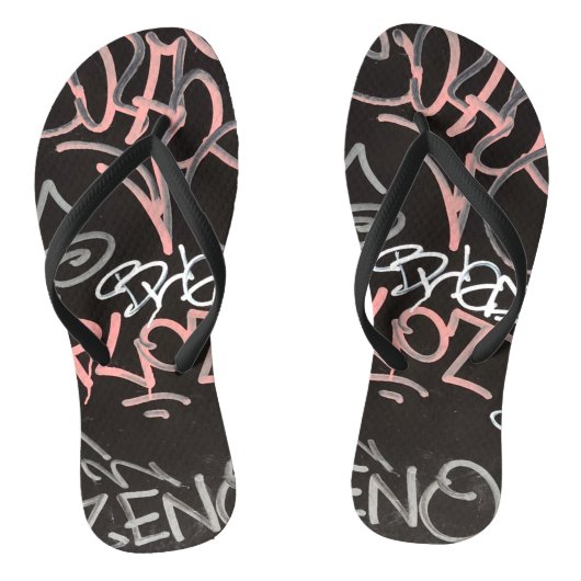 Urban Graffiti Style Flip Flops Badesandalen (Fußbett)