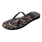Urban Graffiti Style Flip Flops Badesandalen (Schrägansicht)