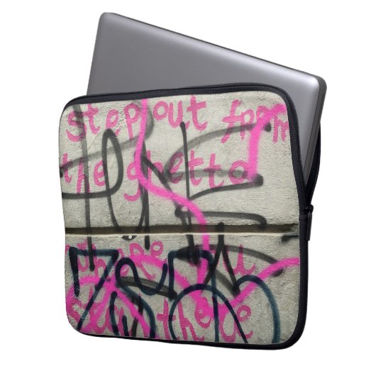Urban Graffiti Style Laptop Sleeve (Vorderseite Links)