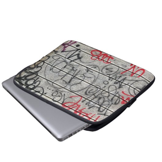 Urban Graffiti Style Laptopschutzhülle (Vorne Knopf)