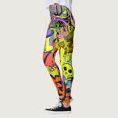 Urban Graffiti: Vintage Kunstmauer Leggings (Links)