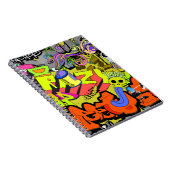 Urban Graffiti: Vintage Kunstmauer Notizblock (Rechte Seite)