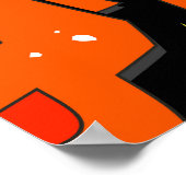 Urban Graffiti: Vintage Kunstmauer Poster (Ecke)