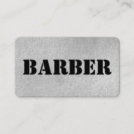 Urban Gray Barber Business Card Visitenkarte