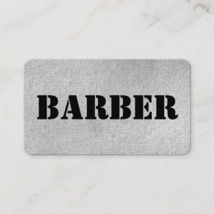 Urban Gray Barber Business Card Visitenkarte