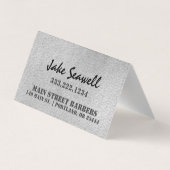 Urban Gray Barber geflochten Visitenkarten (Rückseite)