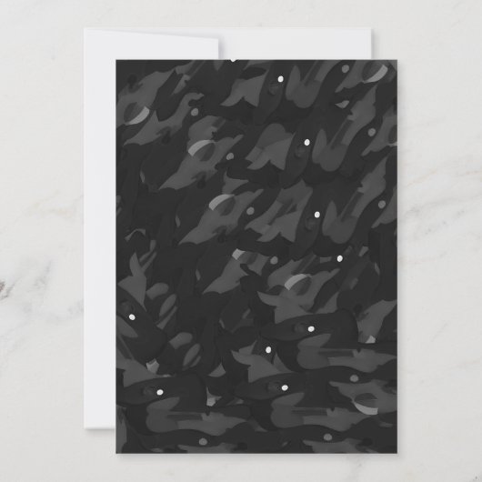 Urban Gray Camouflage Pattern Einladung (Rückseite)