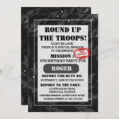 Urban Gray Camouflage Pattern Einladung (Vorne/Hinten)