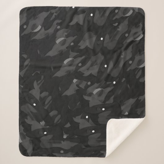 Urban Gray Camouflage Pattern Sherpadecke (Vorderseite)