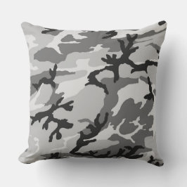 Urban Gray Camouflage Pillow Kissen