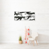 Urban Grey Camouflage Nr. 15 Print Banner (Insitu)