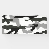 Urban Grey Camouflage Nr. 15 Print Banner (Horizontal)