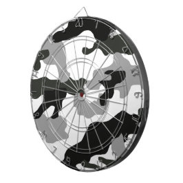 Urban Grey Camouflage Nr. 15 Print Dartscheibe