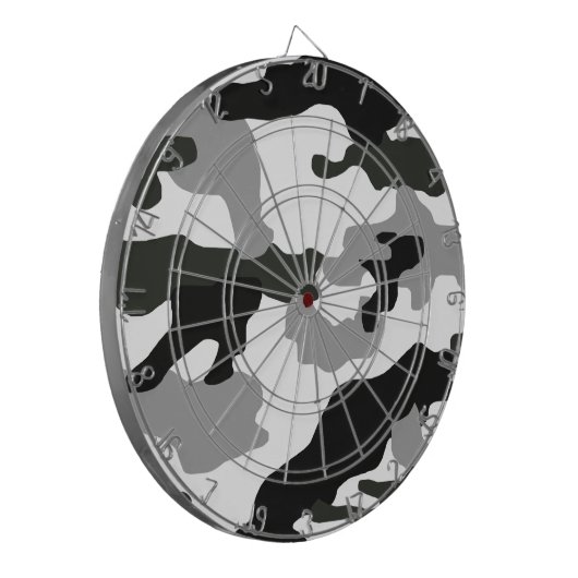 Urban Grey Camouflage Nr. 15 Print Dartscheibe (Vorderseite Links)