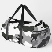 Urban Grey Camouflage Nr. 15 Print Duffle Bag (Rechte Ecke)