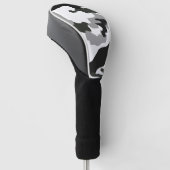 Urban Grey Camouflage Nr. 15 Print Golf Headcover (angewinkelt)