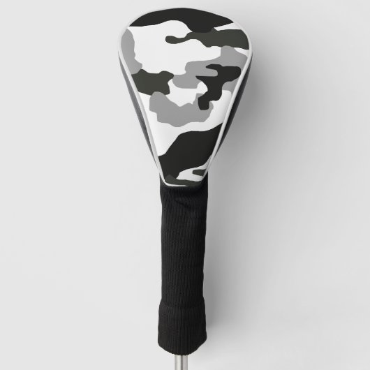 Urban Grey Camouflage Nr. 15 Print Golf Headcover (Vorderseite)