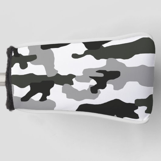 Urban Grey Camouflage Nr. 15 Print Golf Headcover (Vorderseite)