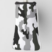 Urban Grey Camouflage Nr. 15 Print Golf Headcover (Rotieren 90)